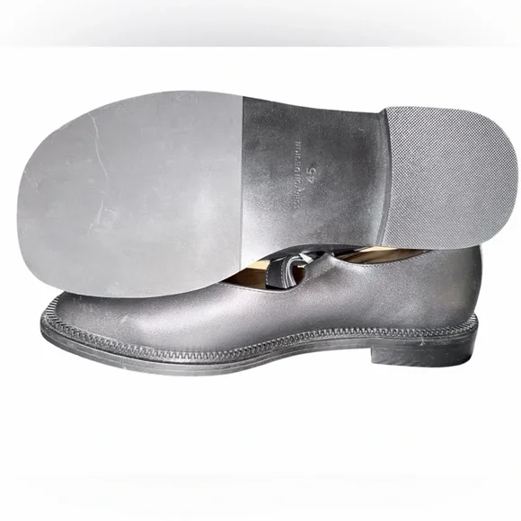 6cRAyon Leather Mary Janes EU 45 Black Minimalist Unisex Shoes 🖤 - Picture 11 of 11